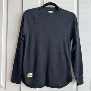 Tracksmith Charcoal Brighton Base Layer - Size XS
